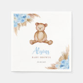 Teddybeer Pampasgras Servet (Voorkant)