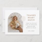 Teddybeer Picknick Bedankkaart (Voorkant)