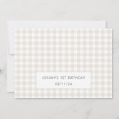 Teddybeer Picknick Bedankkaart (Achterkant)