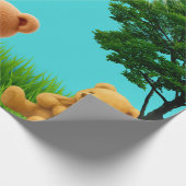 Teddybeer Picknick Cadeaupapier (Hoek)