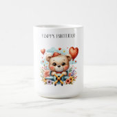 Teddybeer Piloot Verjaardag Koffiemok (Center)