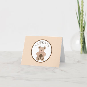 Teddybeer pluche gevulde dier verjaardagsfeestje bedankkaart