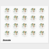 Teddybeer Pop it cadeau voor babyshower Ronde Sticker (Vel)