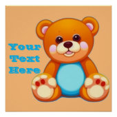 Teddybeer poster (Voorkant)