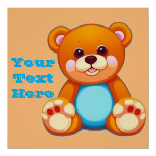 Teddybeer poster