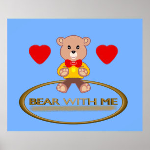 Teddybeer poster