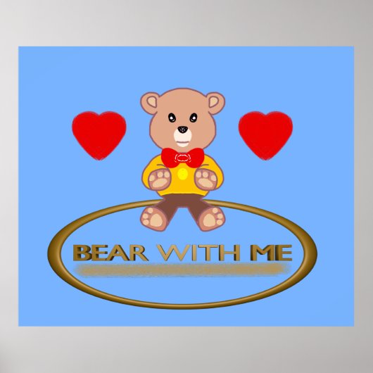 Teddybeer poster (Voorkant)