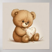 Teddybeer Poster (Voorkant)