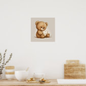 Teddybeer Poster (Keuken)