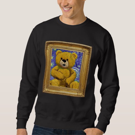 Teddybeer Postimpressionisme Kunstwerk Kunstenaar Trui (Voorkant)