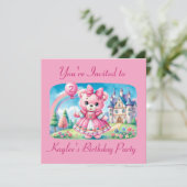 Teddybeer Prinses Kaart (Staand voorkant)