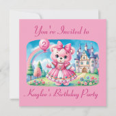 Teddybeer Prinses Kaart (Voorkant)