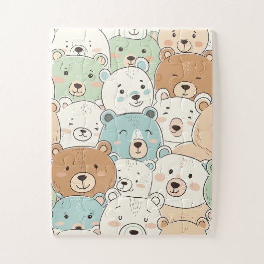 Teddybeer puzzel (Verticaal)