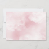 Teddybeer regenboog meisjes Baby shower Kaart (Achterkant)