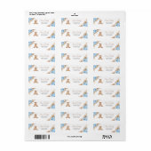 Teddybeer Retouradreslabel Etiket (Full Sheet)