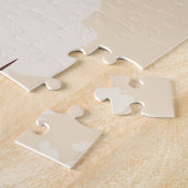 Teddybeer rijdt op een rotspaard legpuzzel (Zijkant)