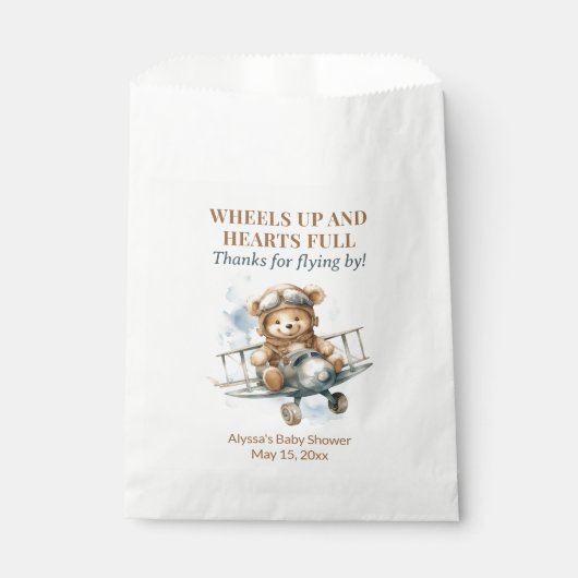 Teddybeer rolt harten vol bedankzakje (Voorkant)