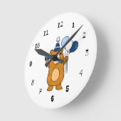 Teddybeer Ronde Klok (Hoek)