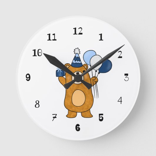 Teddybeer Ronde Klok (Voorkant)