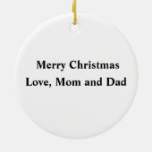  teddybeer roze 1e kerst gepersonaliseerd keramisch ornament (Achterkant)