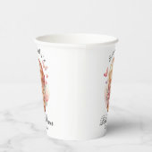 Teddybeer roze Baby Papieren Bekers (Rechts)