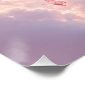 Teddybeer Roze Ballonnen  Perfect Poster (Hoek)
