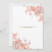 Teddybeer Roze Bloemige Ballon Meisje Baby Shower Kaart (Achterkant)