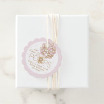 Teddybeer roze hart & ballon baby meisje douche