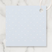 Teddybeer roze hart & ballon baby meisje douche bedankjes labels (Achterkant)