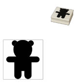 teddybeer rubberstempel (Gestempeld)