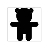 teddybeer rubberstempel (Afrduk)