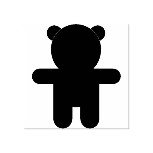 teddybeer rubberstempel (Afrduk)