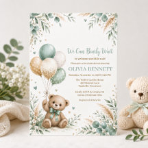 Teddybeer Saliegroen Baby Shower
