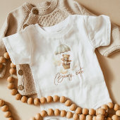 Teddybeer schattig baby shower romper