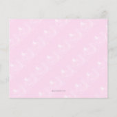 Teddybeer schattig roze strik baby meisje douche u (Achterkant)