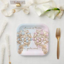 Teddybeer Schattige Roze en Blauw Baby Reveal