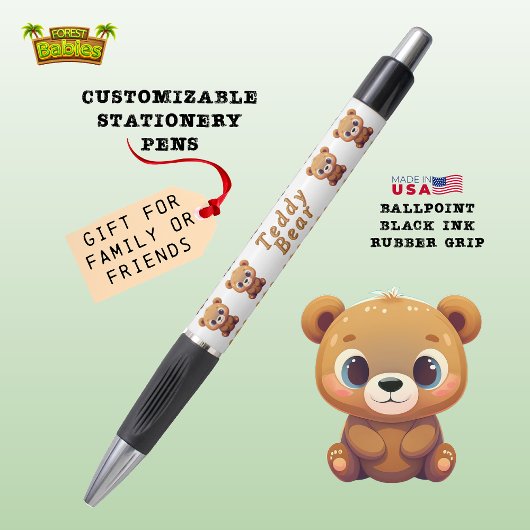 Teddybeer, Schattige Wildlife Woodland Animal Whit Pen