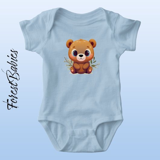 Teddybeer Schattigee grillige Baby Woodland Animal Romper