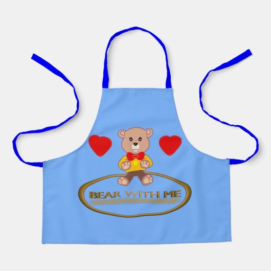 Teddybeer schort (Voorkant)