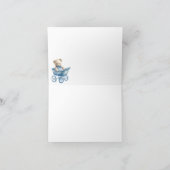 Teddybeer slapen op een wolk Dank u Notitie Invi (Binnen)