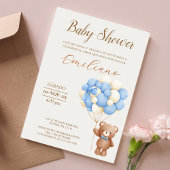 Teddybeer Spaans Baby shower Ballonnen Kaart