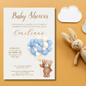 Teddybeer Spaans Baby shower Ballonnen Kaart