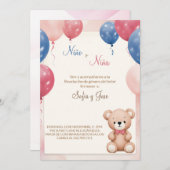 teddybeer spaans geslacht onthullen uitnodiging (Voorkant / Achterkant)