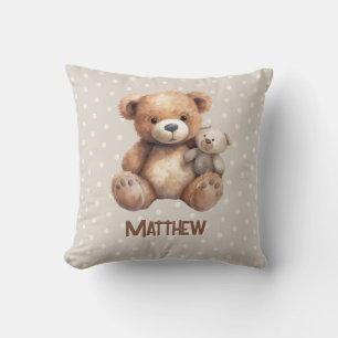  teddybeer Speelgoed neutrale beige Baby kwekerij Kussen