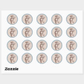 Teddybeer Sticker - Blauw (Vel)