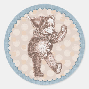 Teddybeer Sticker - Blauw