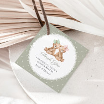 Teddybeer, Strik, Groene Stippen, Geslacht Reveal