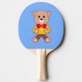 Teddybeer  tafeltennisbatje (Achterkant)