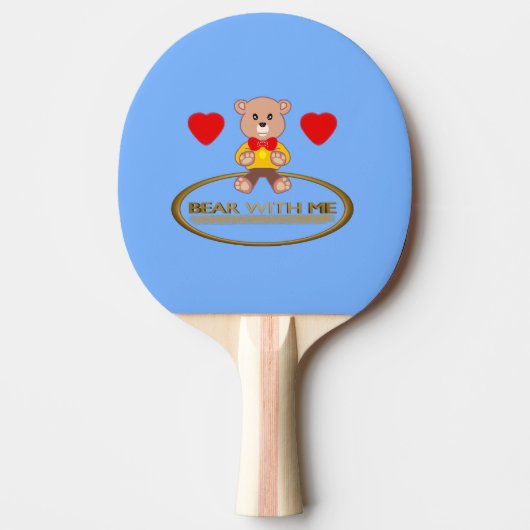 Teddybeer  tafeltennisbatje (Voorkant)