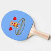 Teddybeer  tafeltennisbatje (Zijkant)
